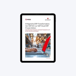 Digitales Informationsblatt auf Tablet