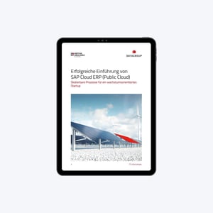 Digitales Informationsblatt auf Tablet
