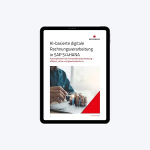 Digitales Informationsblatt auf Tablet