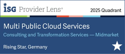 Rising Star Auszeichnung für DATAGROUP in der Kategorie Multi Public Cloud Services
