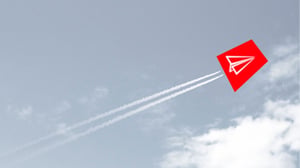 Papierflieger_im_roten_Trapez_Vorschaubild