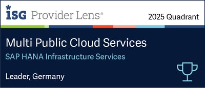 Leader Auszeichnung für DATAGROUP in der Kategorie SAP HANA Infrastructure Services